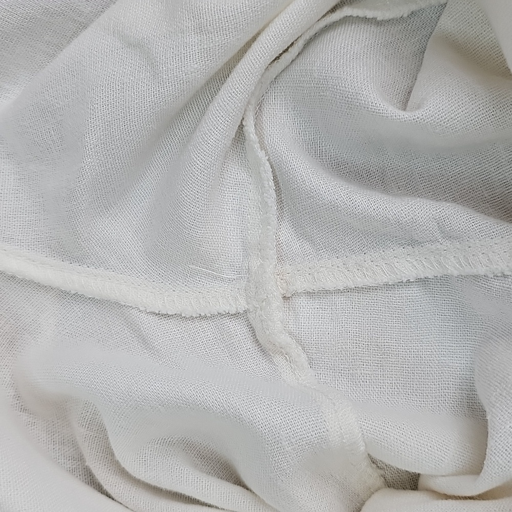NWT OLD NAVY WHITE LINEN HIGH-RISE WIDE-LEG ELASTIC PULL-ON PANTS - Picture 7 of 11